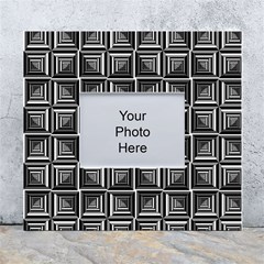 Pattern Op Art Black White Grey White Wall Photo Frame 5  X 7  by Ravend