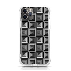 Pattern Op Art Black White Grey Iphone 11 Pro 5 8 Inch Tpu Uv Print Case by Ravend