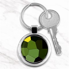 Mosaic Structure Background Tile Key Chain (round) by Ravend