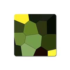 Mosaic Structure Background Tile Square Magnet by Ravend