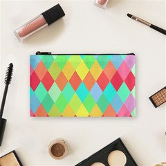 Low Poly Triangles Cosmetic Bag (small) by Ravend