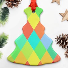 Low Poly Triangles Christmas Tree Ornament (two Sides) by Ravend