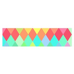 Low Poly Triangles Oblong Satin Scarf (16  X 60 ) by Ravend