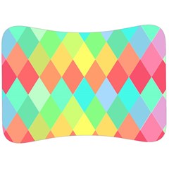 Low Poly Triangles Velour Seat Head Rest Cushion by Ravend