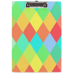 Low Poly Triangles A4 Acrylic Clipboard by Ravend