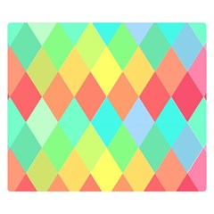 Low Poly Triangles Premium Plush Fleece Blanket (small) by Ravend