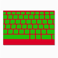 Keyboard Keys Computer Input Pc Postcard 4 x 6  (pkg Of 10) by Ravend