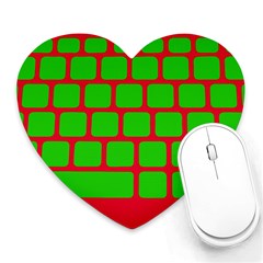 Keyboard Keys Computer Input Pc Heart Mousepad by Ravend