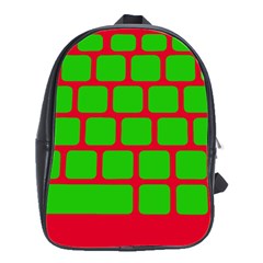 Keyboard Keys Computer Input Pc School Bag (large) by Ravend