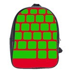 Keyboard Keys Computer Input Pc School Bag (Large) Front