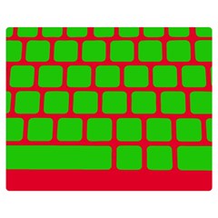 Keyboard Keys Computer Input Pc Two Sides Premium Plush Fleece Blanket (medium) by Ravend