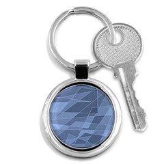 Lines Shapes Pattern Web Creative Key Chain (round) by Ravend