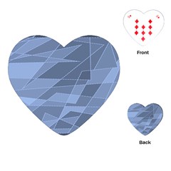 Lines Shapes Pattern Web Creative Playing Cards Single Design (heart) by Ravend