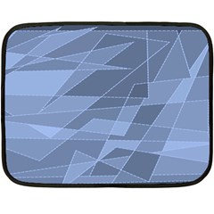 Lines Shapes Pattern Web Creative Two Sides Fleece Blanket (mini) by Ravend