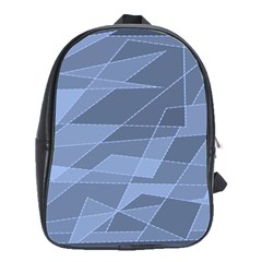 Lines Shapes Pattern Web Creative School Bag (large) by Ravend