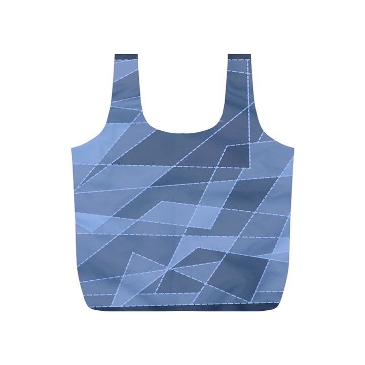 Lines Shapes Pattern Web Creative Full Print Recycle Bag (S)