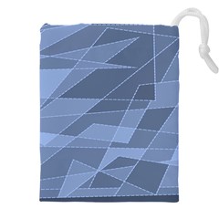 Lines Shapes Pattern Web Creative Drawstring Pouch (4xl) by Ravend