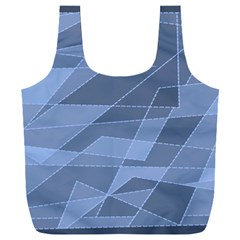 Lines Shapes Pattern Web Creative Full Print Recycle Bag (xxxl) by Ravend