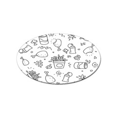 Set Chalk Out Scribble Collection Sticker (oval) by Ravend