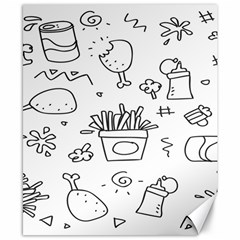 Set Chalk Out Scribble Collection Canvas 8  X 10  by Ravend