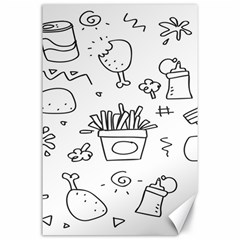 Set Chalk Out Scribble Collection Canvas 24  X 36  by Ravend