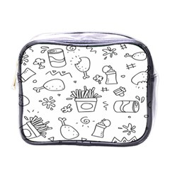 Set Chalk Out Scribble Collection Mini Toiletries Bag (one Side) by Ravend