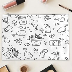 Set Chalk Out Scribble Collection Cosmetic Bag (xxl) by Ravend