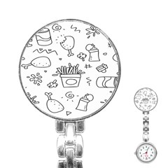 Set Chalk Out Scribble Collection Stainless Steel Nurses Watch by Ravend