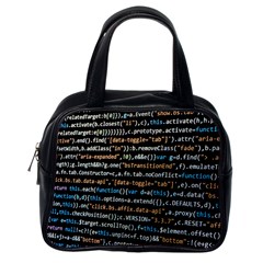 Close Up Code Coding Computer Classic Handbag (one Side) by Amaryn4rt