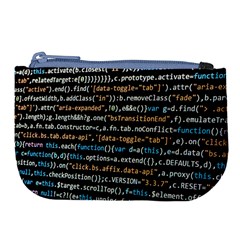 Close Up Code Coding Computer Large Coin Purse by Amaryn4rt