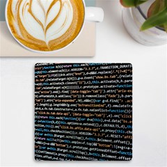 Close Up Code Coding Computer Uv Print Square Tile Coaster  by Amaryn4rt