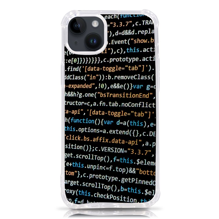 Close Up Code Coding Computer iPhone 14 Plus TPU UV Print Case