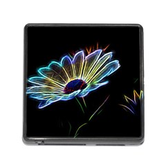 Flower Pattern Design Abstract Background Memory Card Reader (square 5 Slot) by Amaryn4rt