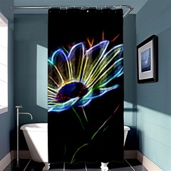 Flower Pattern Design Abstract Background Shower Curtain 36  X 72  (stall)  by Amaryn4rt