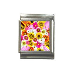 Flowers Blossom Bloom Nature Plant Italian Charm (13mm) by Amaryn4rt