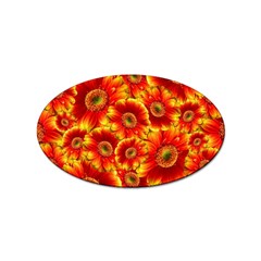 Gerbera Flowers Blossom Bloom Sticker Oval (10 Pack) by Amaryn4rt