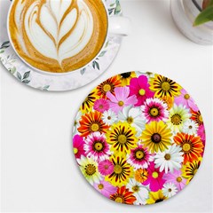 Flowers Blossom Bloom Nature Plant Uv Print Round Tile Coaster by Amaryn4rt