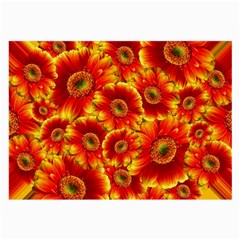 Gerbera Flowers Blossom Bloom Large Glasses Cloth (2 Sides) by Amaryn4rt