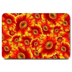 Gerbera Flowers Blossom Bloom Large Doormat by Amaryn4rt