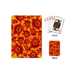 Gerbera Flowers Blossom Bloom Playing Cards Single Design (mini) by Amaryn4rt