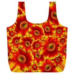 Gerbera Flowers Blossom Bloom Full Print Recycle Bag (xl) by Amaryn4rt