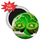 Kiwi Fruit Vitamins Healthy Cut 2.25  Magnets (100 pack)  Front