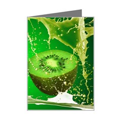 Kiwi Fruit Vitamins Healthy Cut Mini Greeting Card by Amaryn4rt