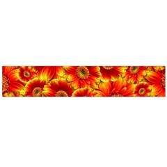 Gerbera Flowers Blossom Bloom Large Premium Plush Fleece Scarf  by Amaryn4rt