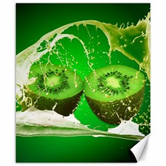 Kiwi Fruit Vitamins Healthy Cut Canvas 8  X 10  by Amaryn4rt