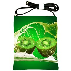 Kiwi Fruit Vitamins Healthy Cut Shoulder Sling Bag by Amaryn4rt