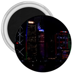 Hong Kong China Asia Skyscraper 3  Magnets by Amaryn4rt