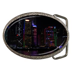 Hong Kong China Asia Skyscraper Belt Buckles by Amaryn4rt