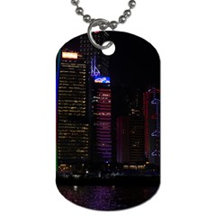 Hong Kong China Asia Skyscraper Dog Tag (one Side)