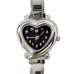 Hong Kong China Asia Skyscraper Heart Italian Charm Watch Front